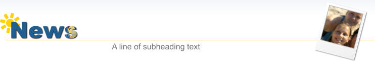 News A line of subheading text
